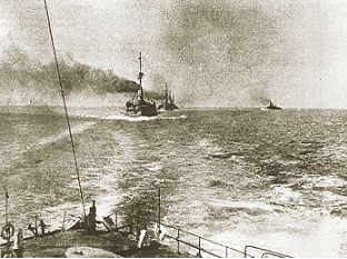 Русские корабли черноморского флота в боевом походе